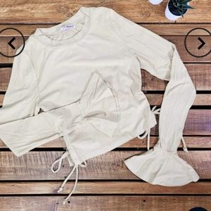 Elegant Cream Long Sleeve Top